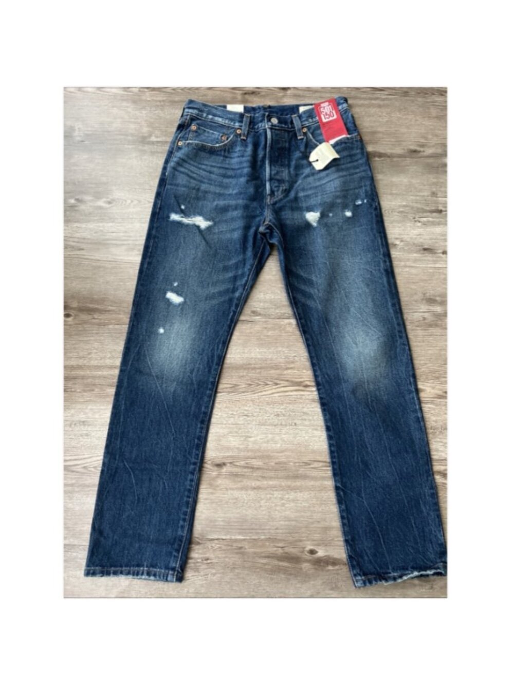 Levis 501 150th Anniversary Selvedge Jeans Mens 29x30 Tapered Fit Button Fly NWT